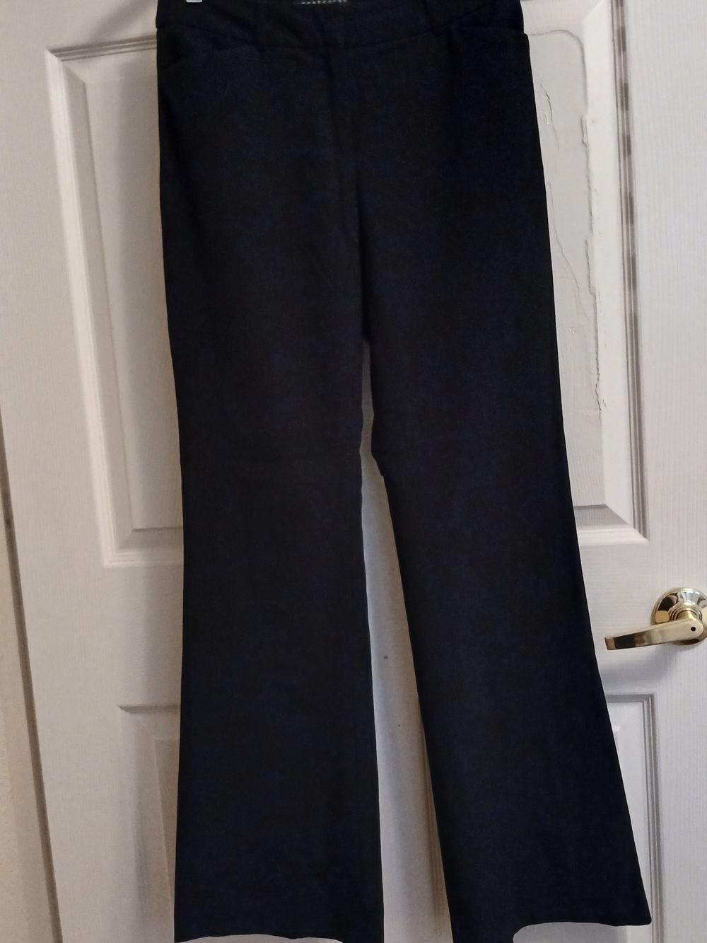Apostrophe Stretch Women's Black Flared Pants